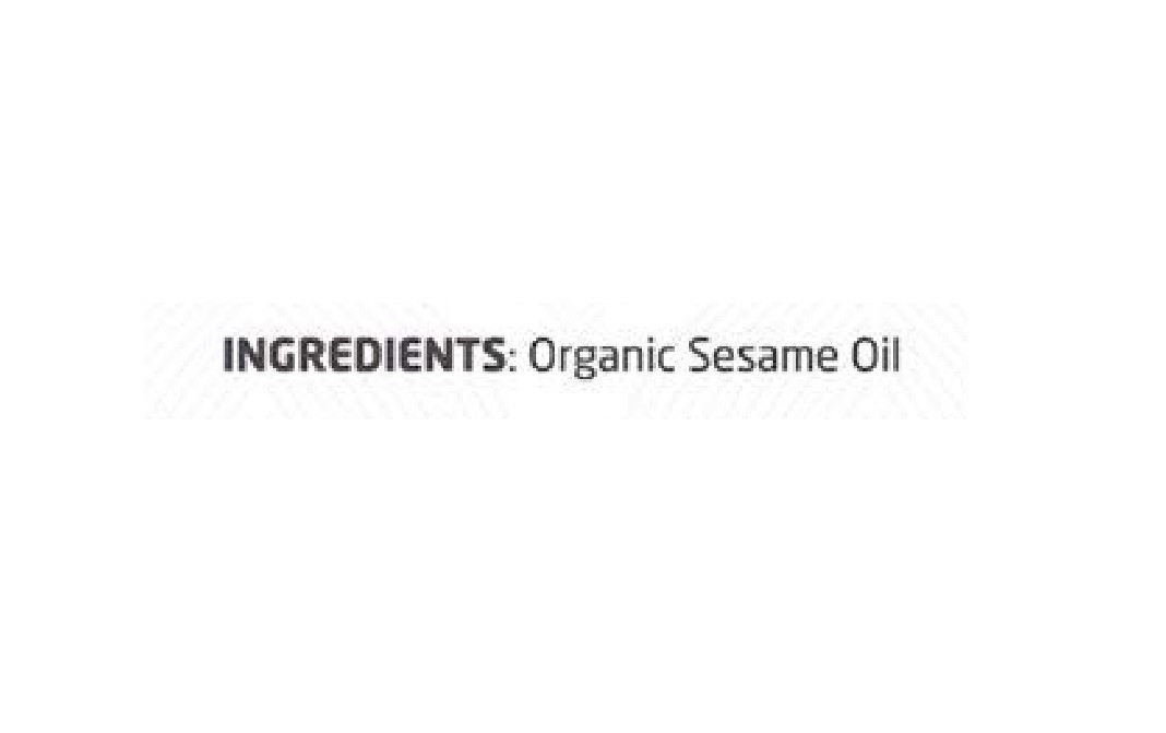 Healthkart Organic Sesame Cold Pressed Oil   Bottle  500 millilitre